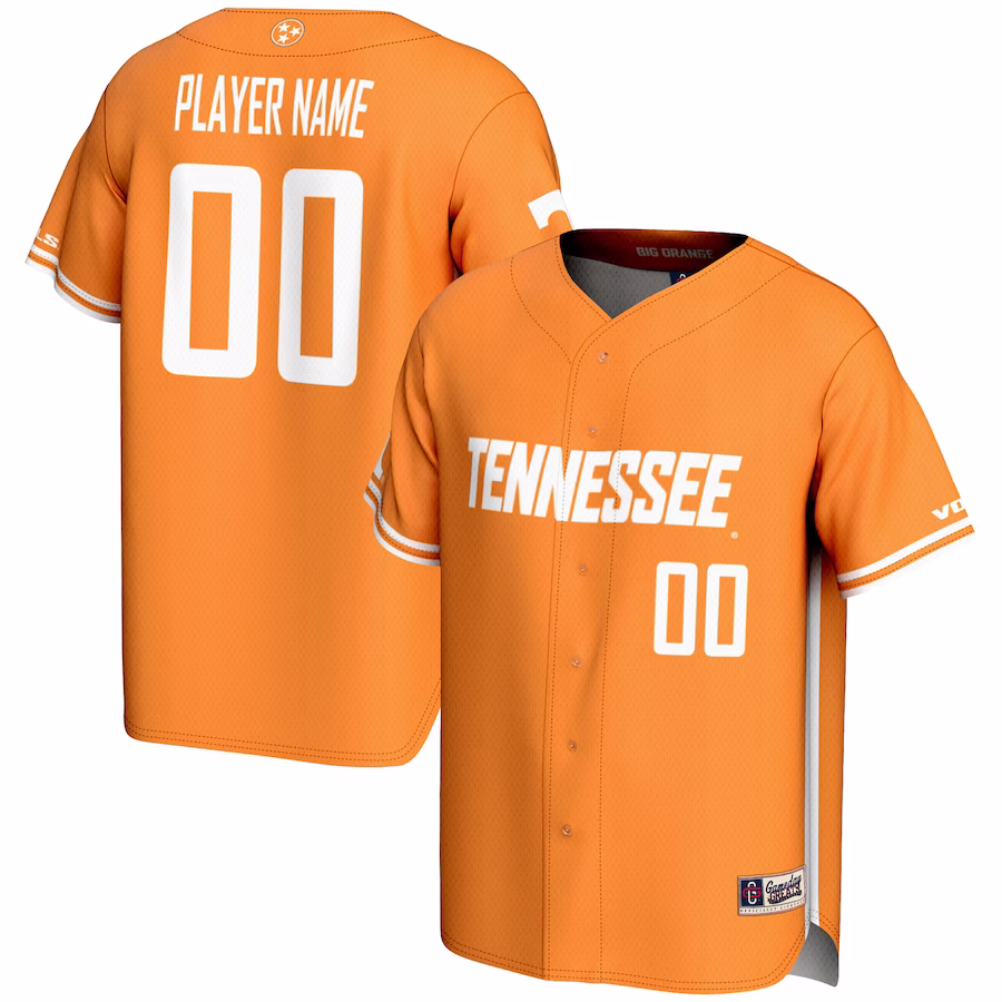 Tennessee Volunteers GameDay Greats Youth NIL Pick-A-Player Lightweight Baseball Jersey - Tennessee Orange - Jersey