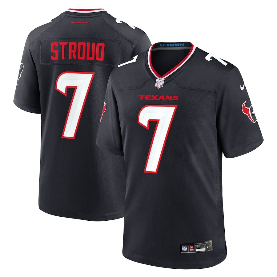 Youth Houston Texans C.J. Stroud Nike Navy Game Jersey - Jersey