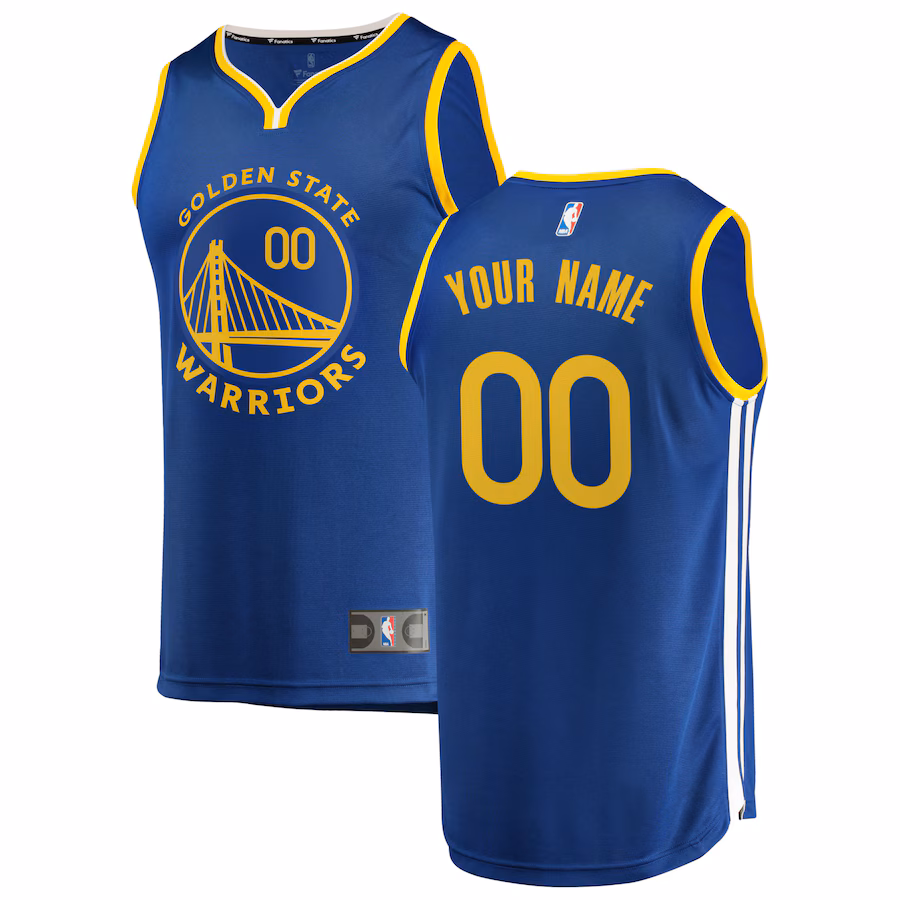 Youth Golden State Warriors Fanatics Royal 2019/20 Fast Break Custom Replica Jersey - Icon Edition - Jersey