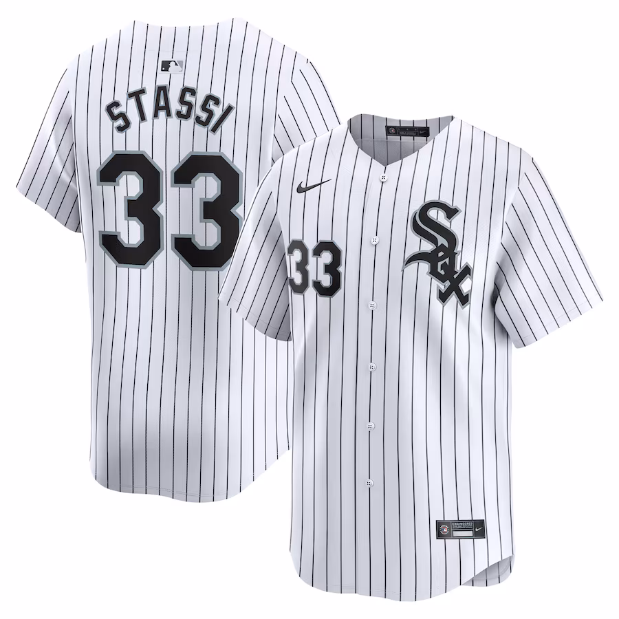 Men's Chicago White Sox Max Stassi Nike White Home Limited Player Jersey - Jersey