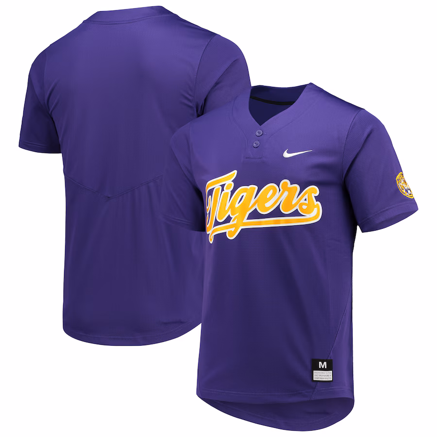 Unisex Nike Purple LSU Tigers Two-Button Replica Softball Jersey - Jersey