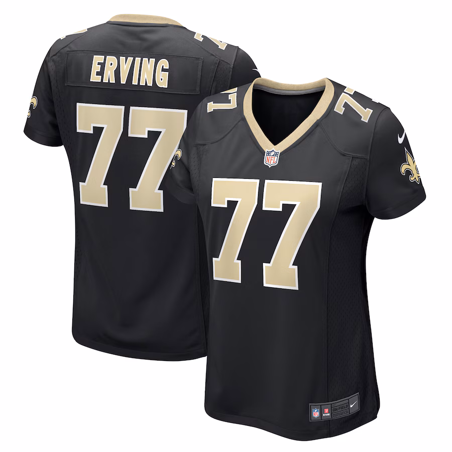 Women's New Orleans Saints Cameron Erving Nike  Black  Game Jersey - Jersey