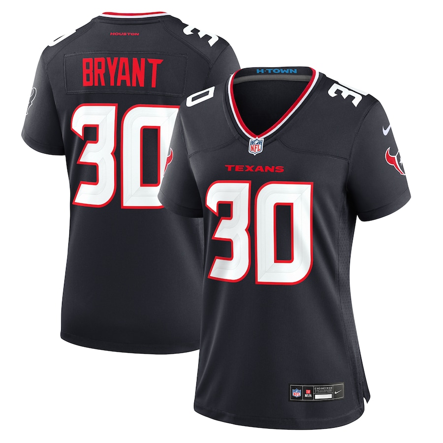 Women's Houston Texans Myles Bryant Nike  Navy Team Game Jersey - Jersey