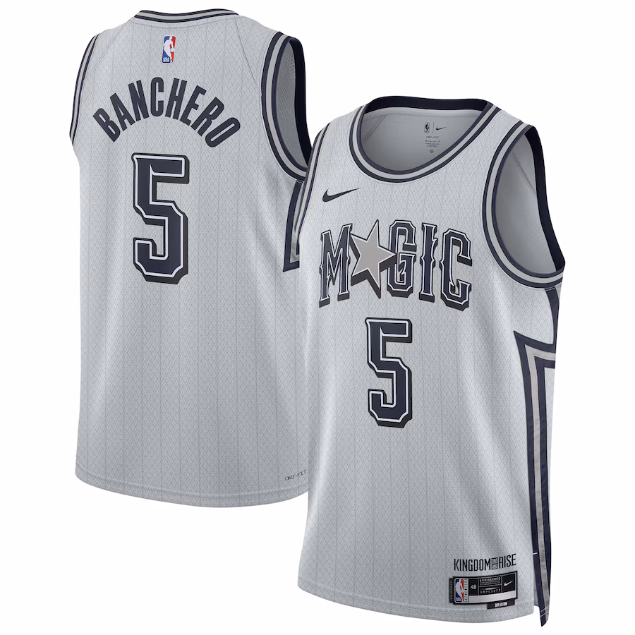 Unisex Orlando Magic Paolo Banchero Nike Silver 2024/25 Swingman Player Jersey - City Edition - Jersey