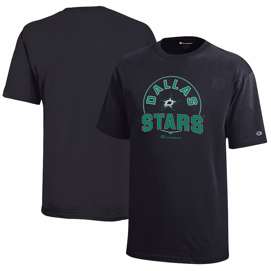 Youth Dallas Stars Champion Black Jersey T-Shirt - Jersey