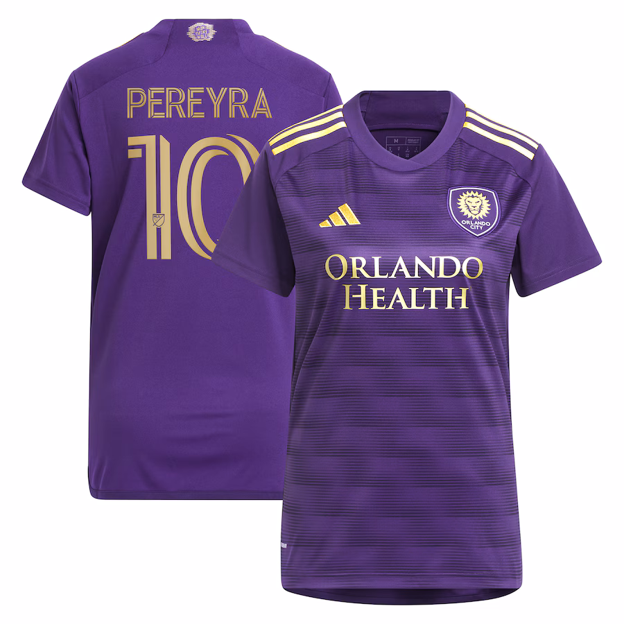 Women's Orlando City SC Mauricio Pereyra adidas Purple 2023 The Wall Kit Replica Player Jersey - Jersey