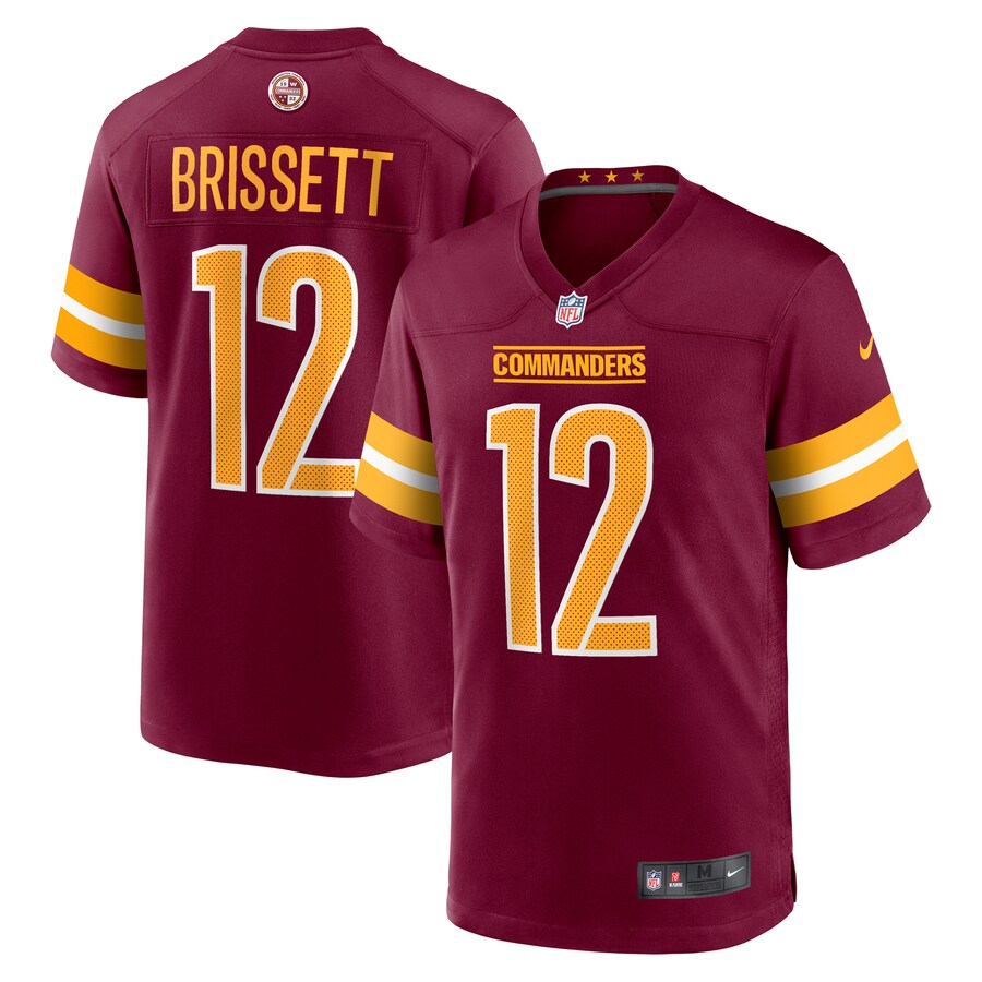 Men's Washington Commanders Jacoby Brissett Nike Burgundy Game Player Jersey - Jersey