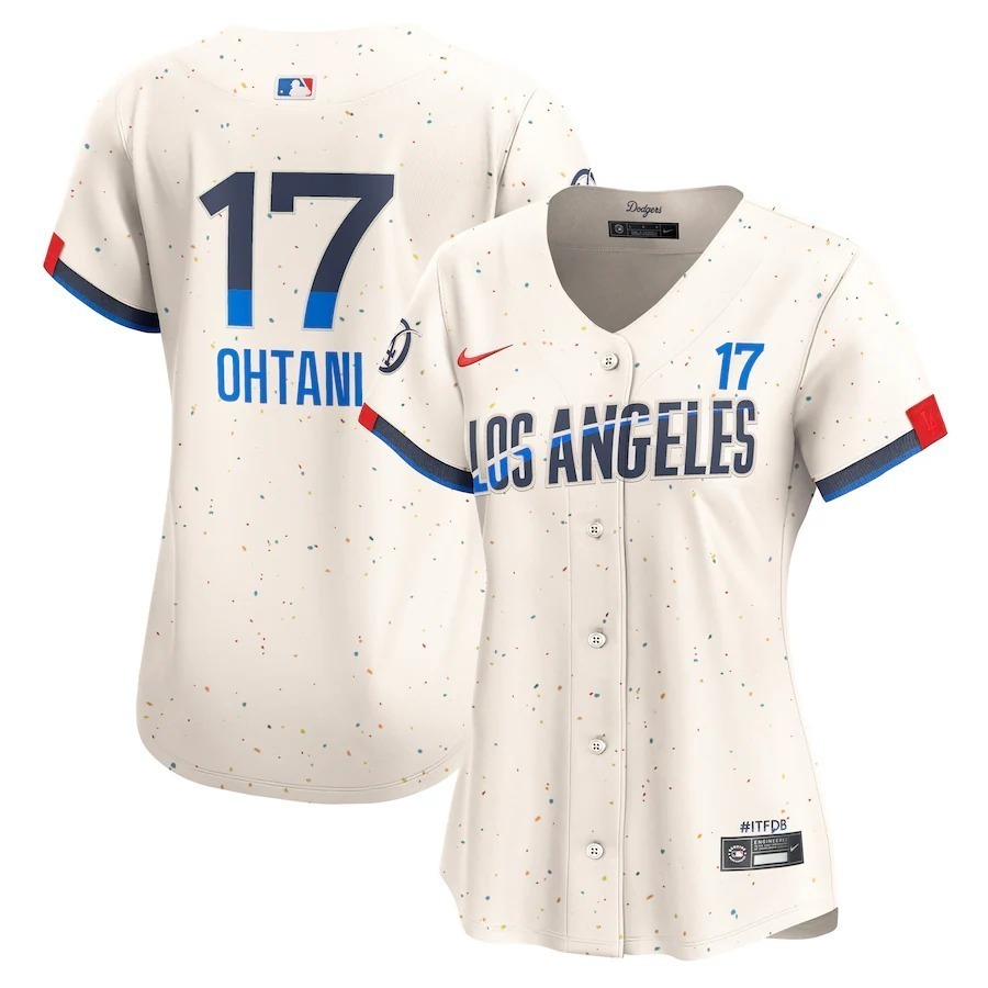Women's Los Angeles Dodgers Shohei Ohtani Nike Cream 2024 City Connect Limited Player Jersey - Jersey