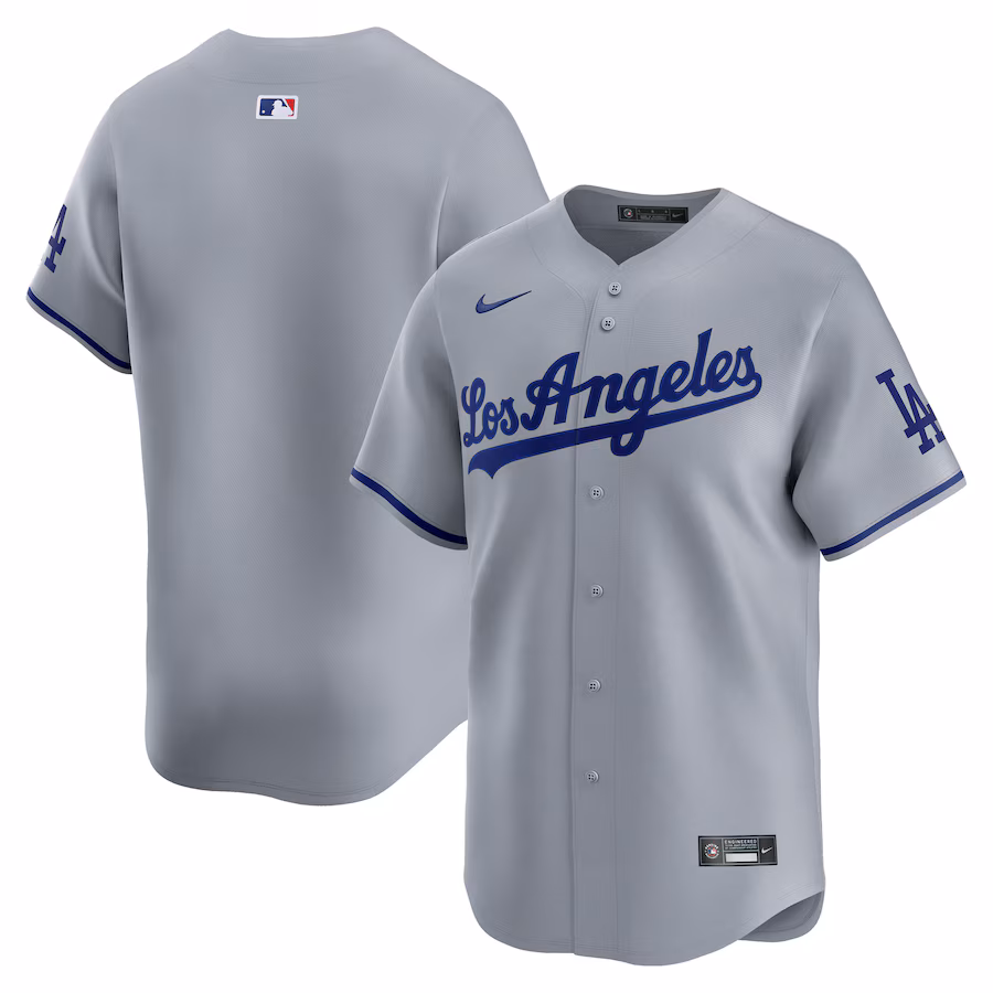 Men's Los Angeles Dodgers Nike Gray Away Limited Jersey - Jersey