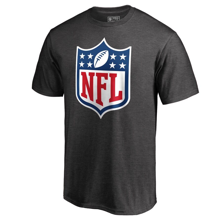 Men's Heathered Charcoal NFL Shield Primary Logo T-Shirt - Jersey