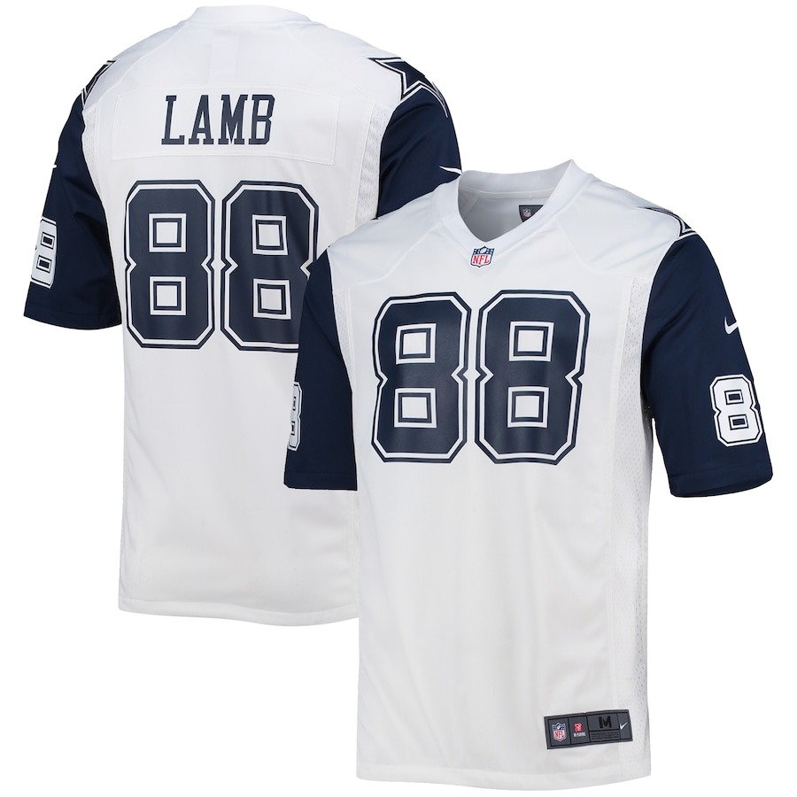 Men's Dallas Cowboys CeeDee Lamb Nike White Alternate Game Jersey - Jersey