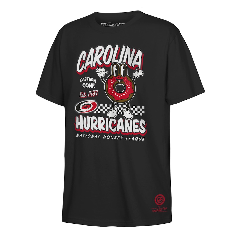 Youth Carolina Hurricanes Mitchell & Ness Black Concession Stand T-Shirt - Jersey