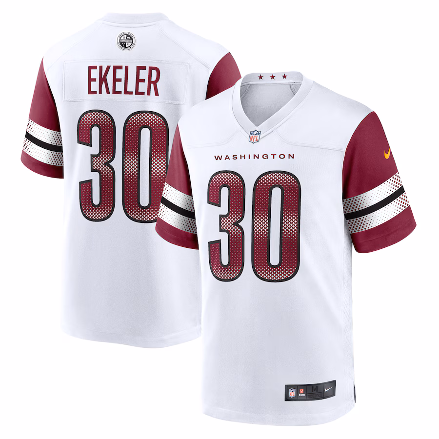 Men's Washington Commanders Austin Ekeler Nike  White Game Jersey - Jersey