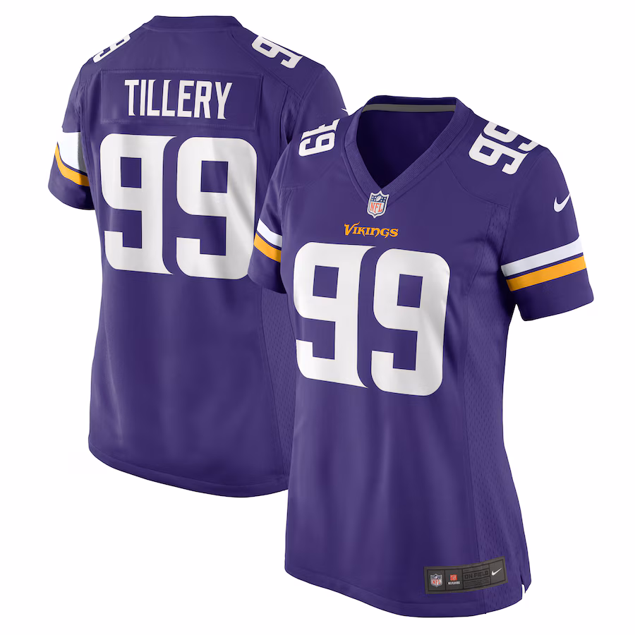 Women's Minnesota Vikings Jerry Tillery Nike Purple Game Jersey - Jersey
