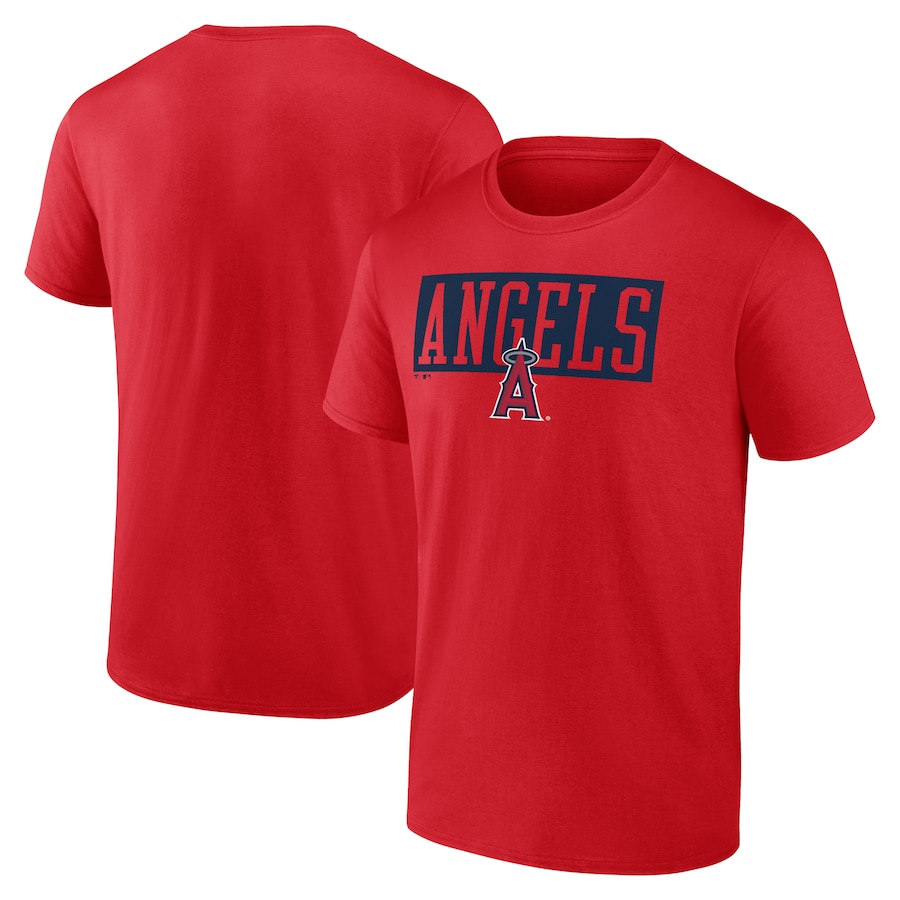 Men's Los Angeles Angels Fanatics Red Hard To Beat T-Shirt - Jersey