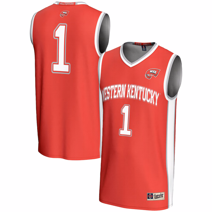 Male GameDay Greats #1  Red Western Kentucky Hilltoppers  Lightweight Basketball Jersey - Jersey