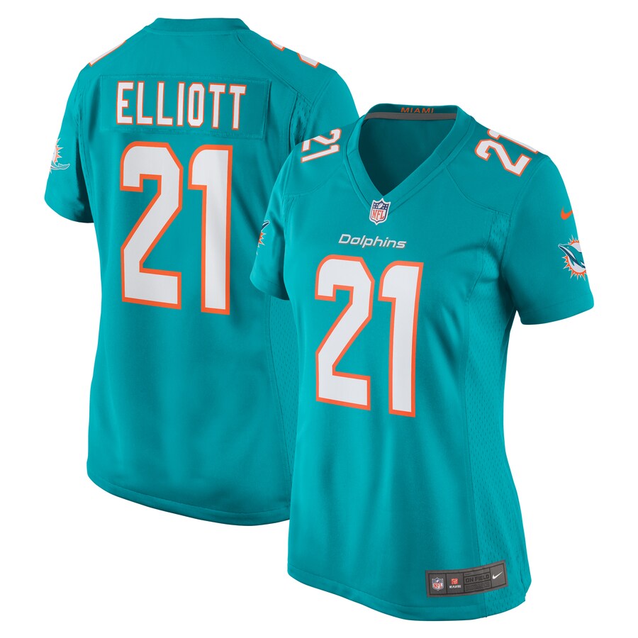 Women's Miami Dolphins DeShon Elliott Nike Aqua Nike Women's All Player Jersey - Jersey