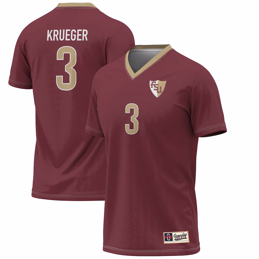 Youth GameDay Greats Casey Krueger Garnet Florida State Seminoles Lightweight Alumni Soccer Jersey - Jersey