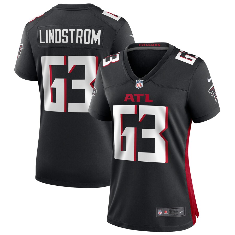 Women's Atlanta Falcons Chris Lindstrom Nike Black Game Jersey - Jersey