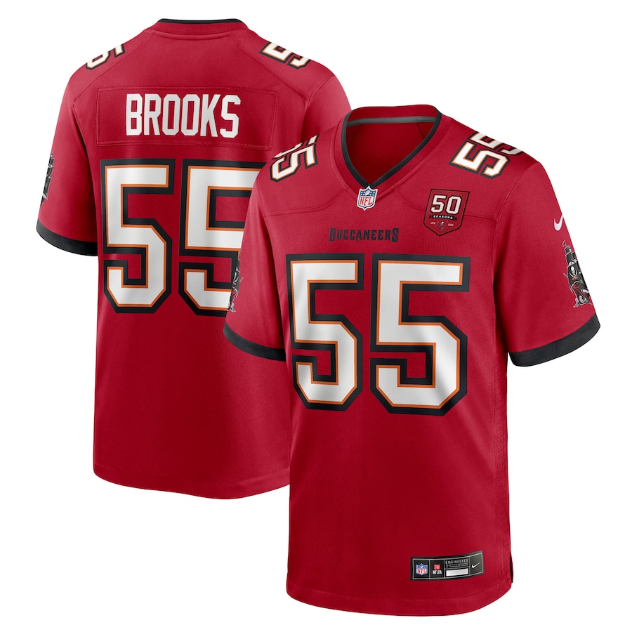Men's Tampa Bay Buccaneers Derrick Brooks Nike Red 50th Anniversary Game Jersey - Jersey