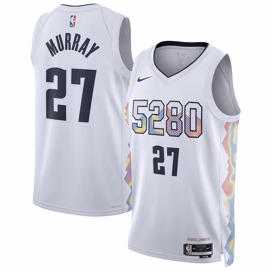 Unisex Denver Nuggets Jamal Murray Nike White 2024/25 Swingman Player Jersey - City Edition - Jersey