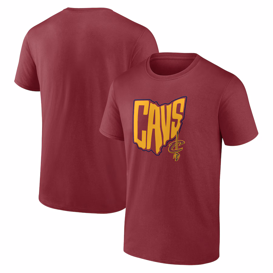 Men's Cleveland Cavaliers Wine Tip-Off T-Shirt - Jersey