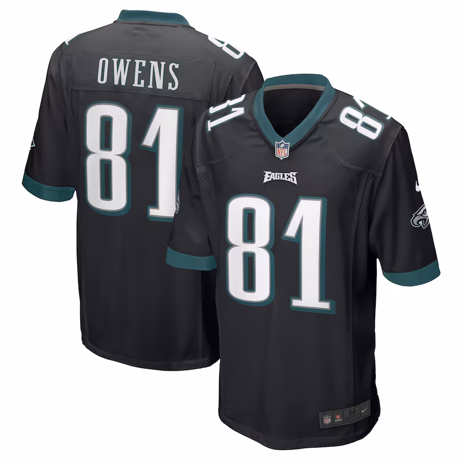 Men's Philadelphia Eagles Terrell Owens Nike Black Retired Player Jersey - Jersey