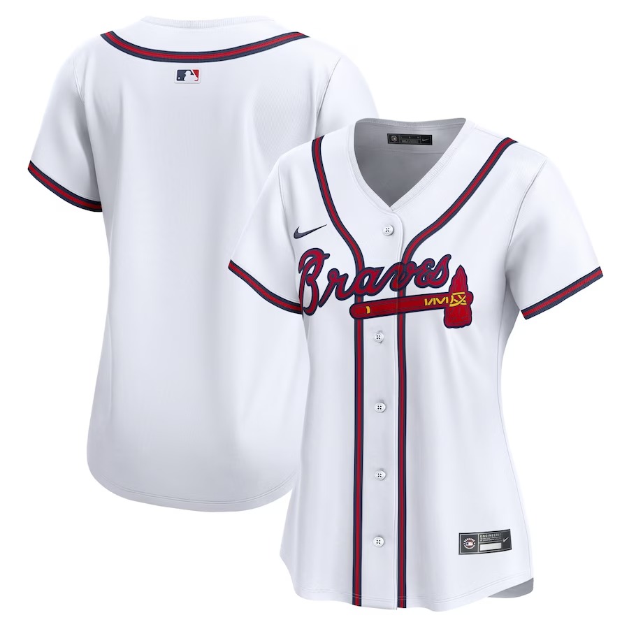 Women's Atlanta Braves Nike White Home Limited Jersey - Jersey