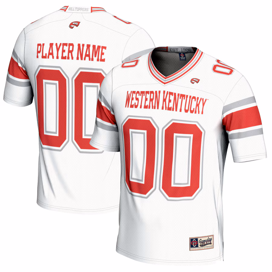 Western Kentucky Hilltoppers GameDay Greats NIL Pick-A-Player Football Jersey - White - Jersey