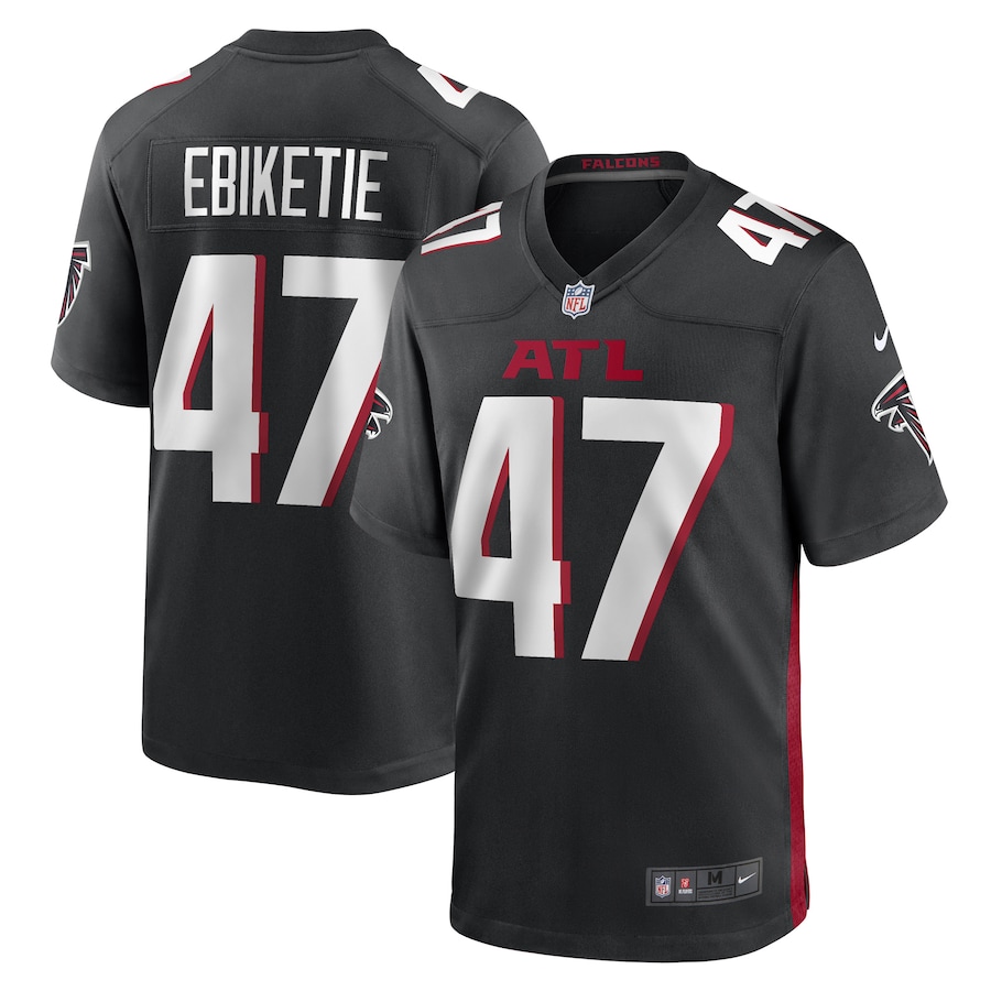 Men's Arnold Ebiketie Atlanta Falcons Nike Black Game Player Jersey - Jersey