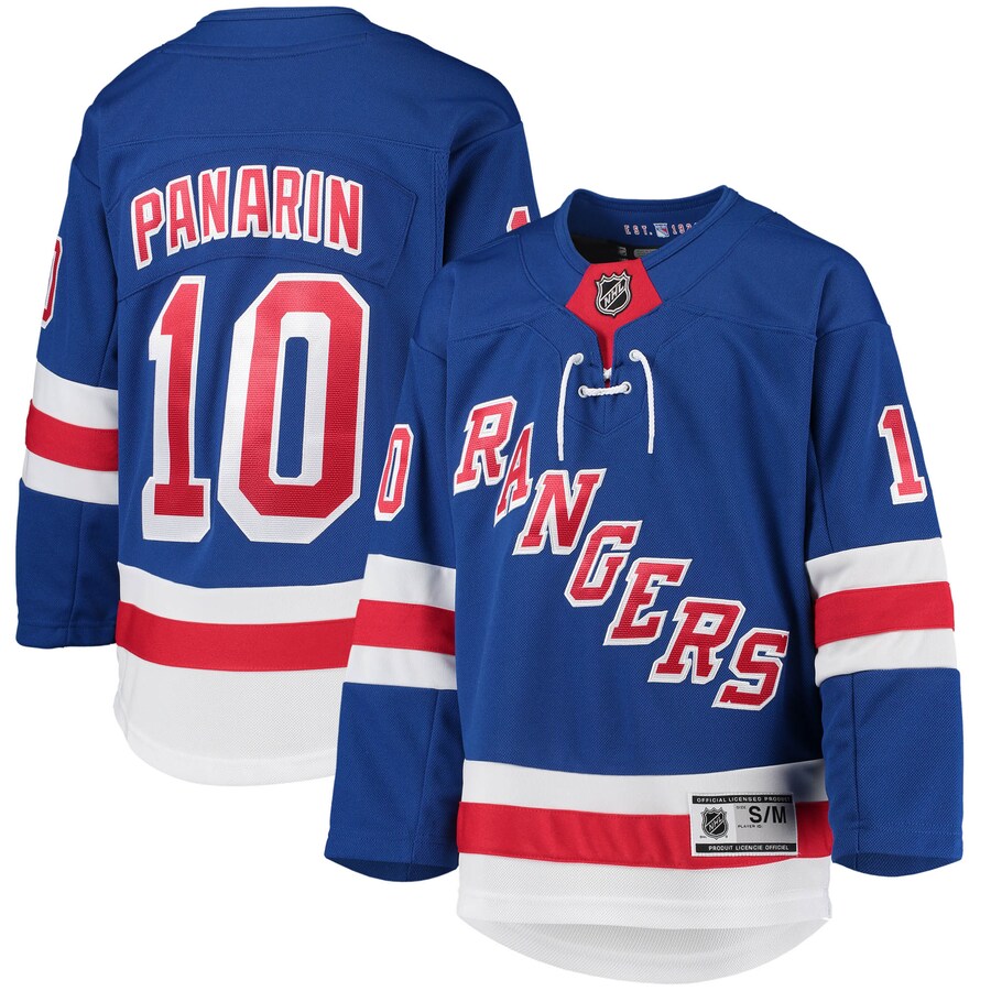 Youth New York Rangers Artemi Panarin Blue Home Premier Player Jersey - Jersey
