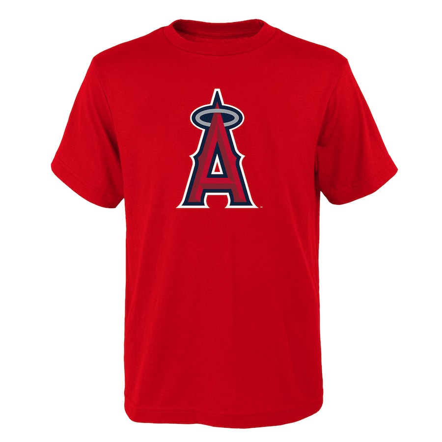 Youth Los Angeles Angels Red Logo Primary Team T-Shirt - Jersey