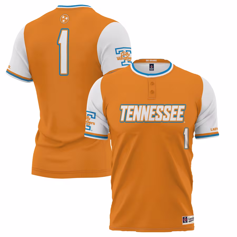 #1 Tennessee Volunteers GameDay Greats Youth Lightweight Softball Jersey - Tennessee Orange - Jersey