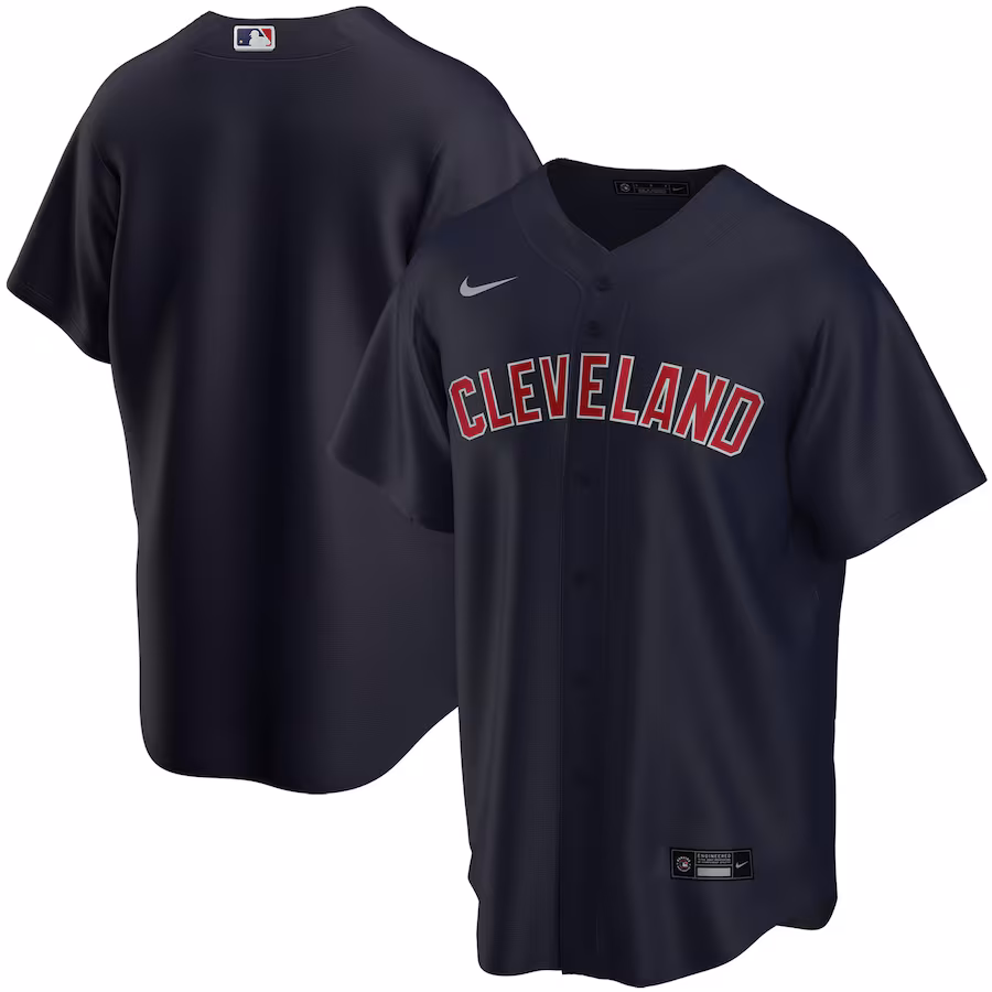 Youth Cleveland Indians Nike Navy Alternate Replica Team Jersey - Jersey