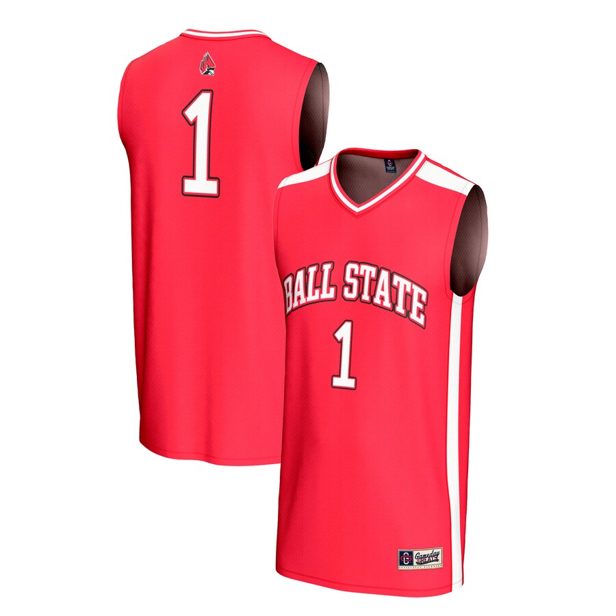 Youth GameDay Greats #1 Cardinal Ball State Cardinals Lightweight Collegiate Basketball Fashion Jersey - Jersey