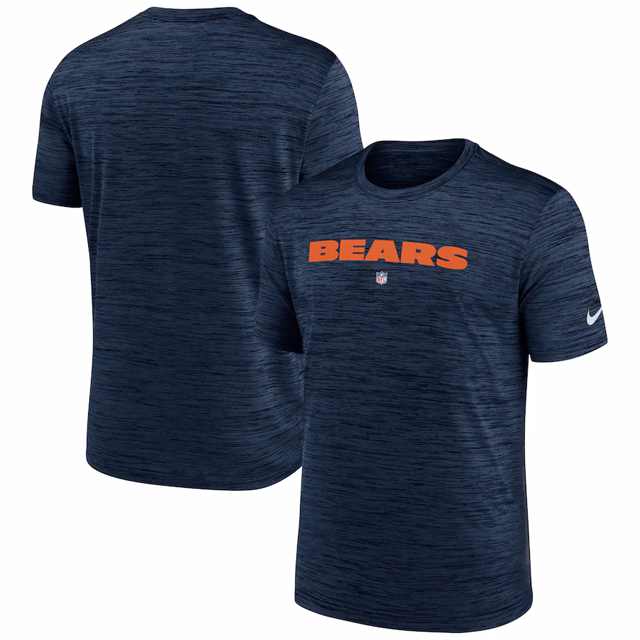 Men's Chicago Bears Nike Navy Velocity Performance T-Shirt - Jersey