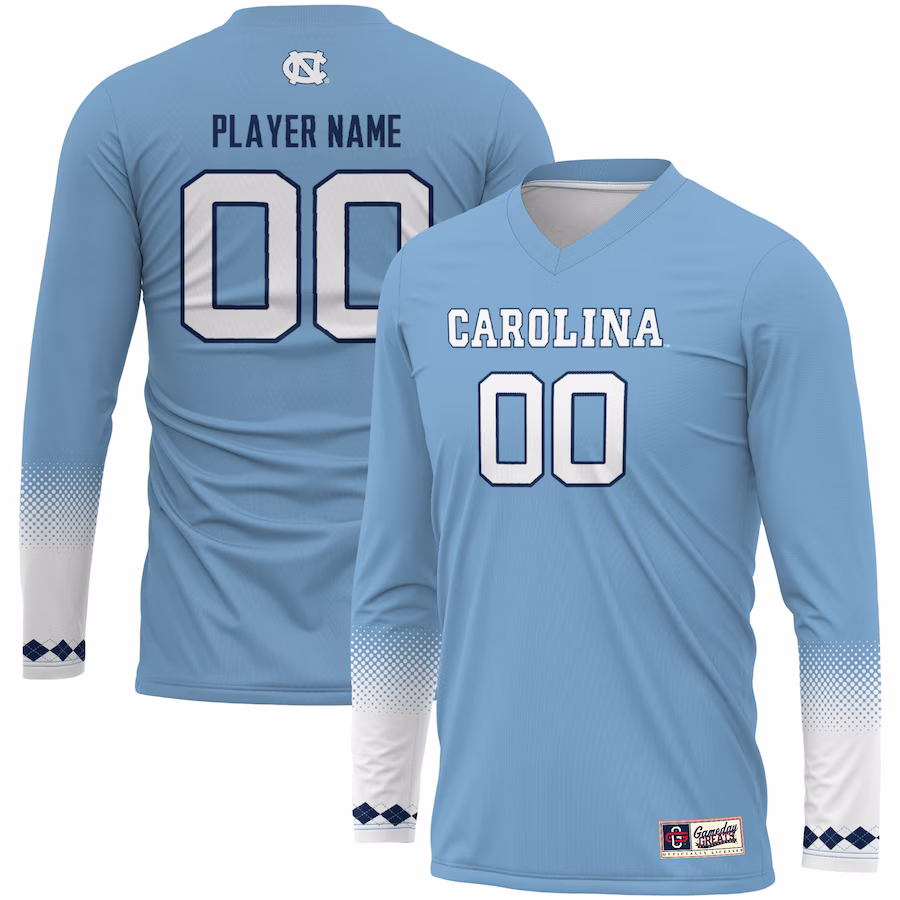 North Carolina Tar Heels GameDay Greats Youth Pick-A-Player NIL Women's Volleyball Jersey - Carolina Blue - Jersey