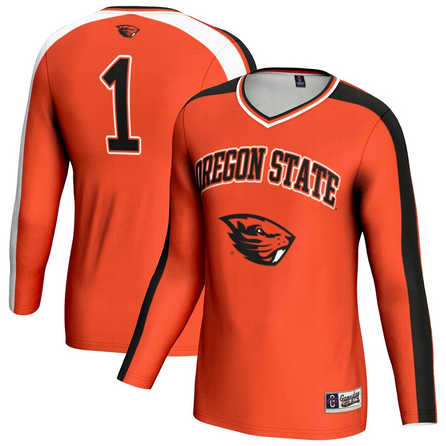 Youth GameDay Greats Orange Oregon State Beavers #1 Lightweight Volleyball Fashion Jersey - Jersey
