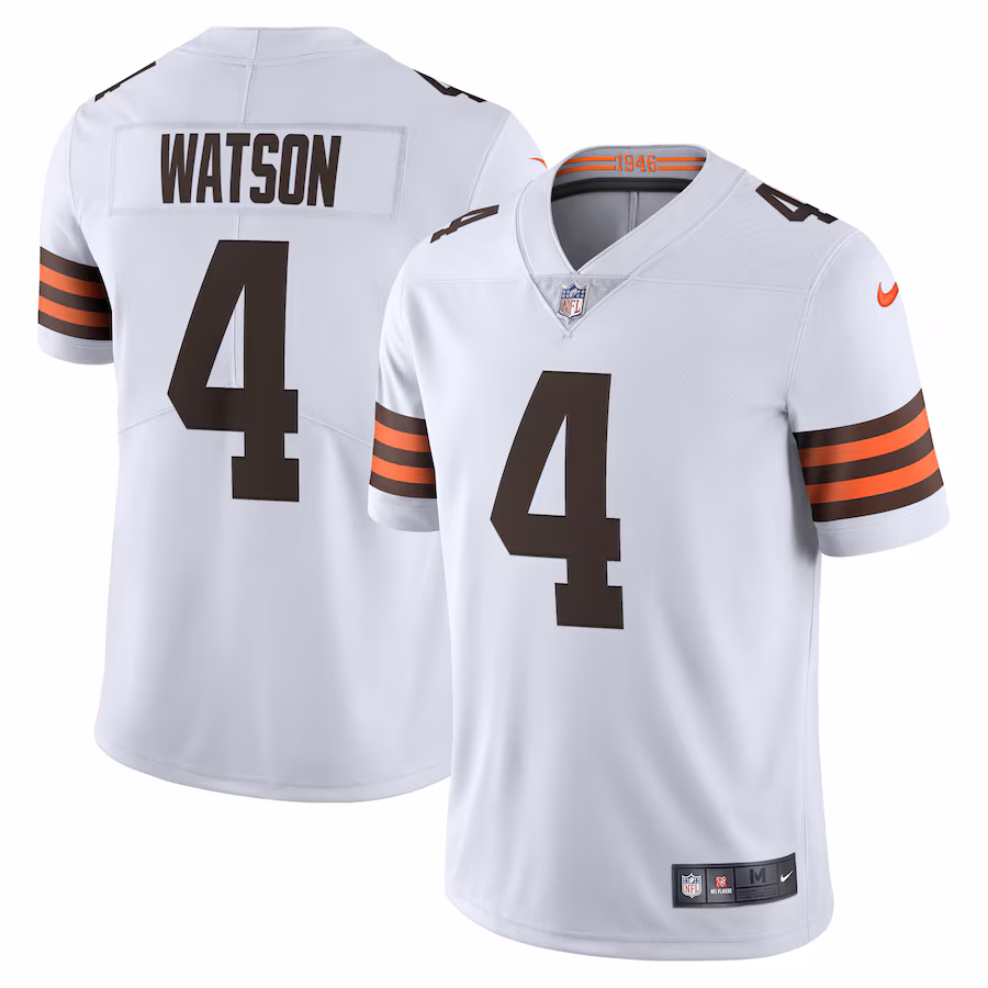 Men's Cleveland Browns Deshaun Watson Nike White 2020 Vapor Limited Jersey - Jersey