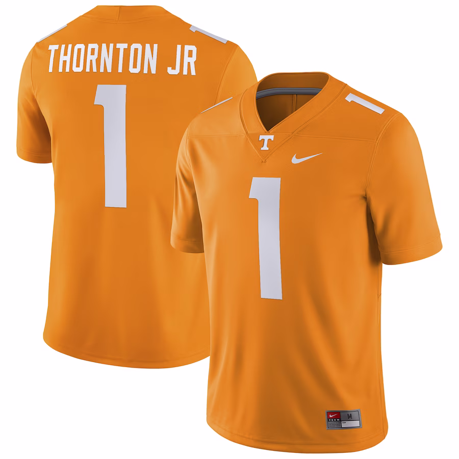 Dont'e Thornton Jr. Tennessee Volunteers Nike Player Game Jersey - Tennessee Orange - Jersey