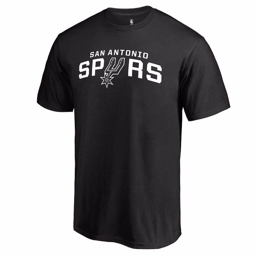 Men's San Antonio Spurs Black Secondary Logo T-Shirt - Jersey