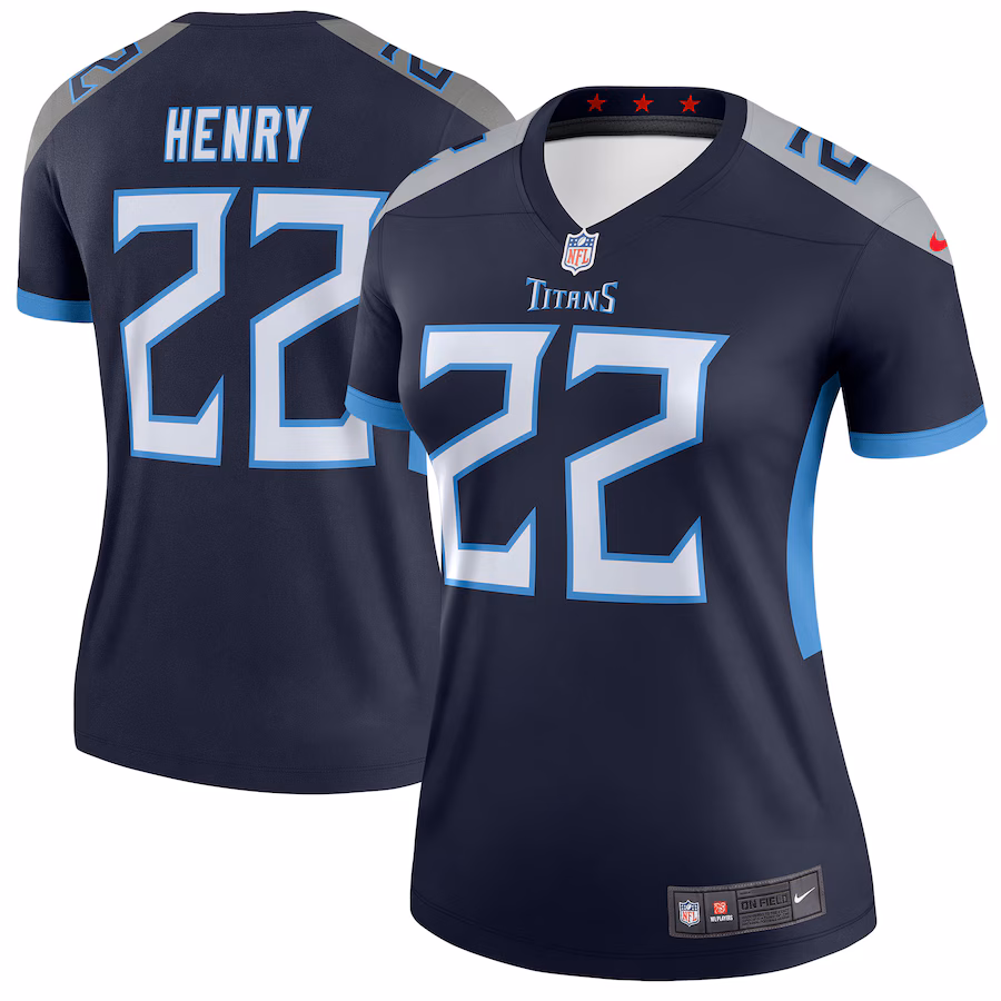 Women's Tennessee Titans Derrick Henry Nike Navy New Legend Jersey - Jersey