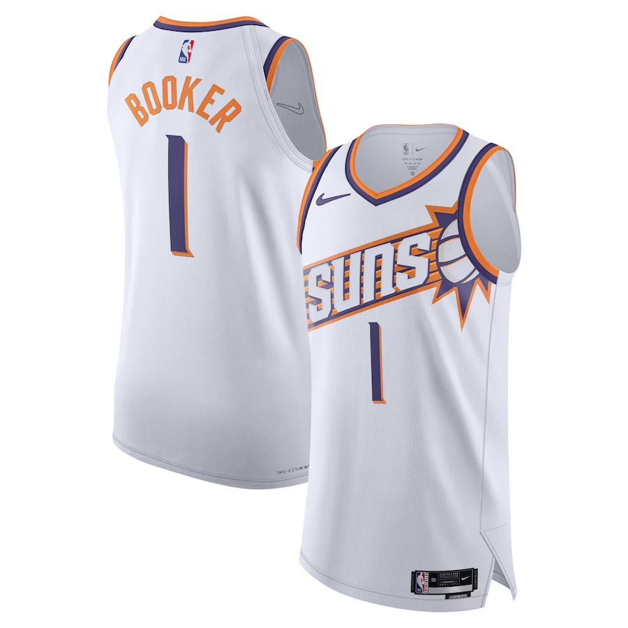Men's Phoenix Suns Devin Booker Nike White Authentic Jersey - Association Edition - Jersey