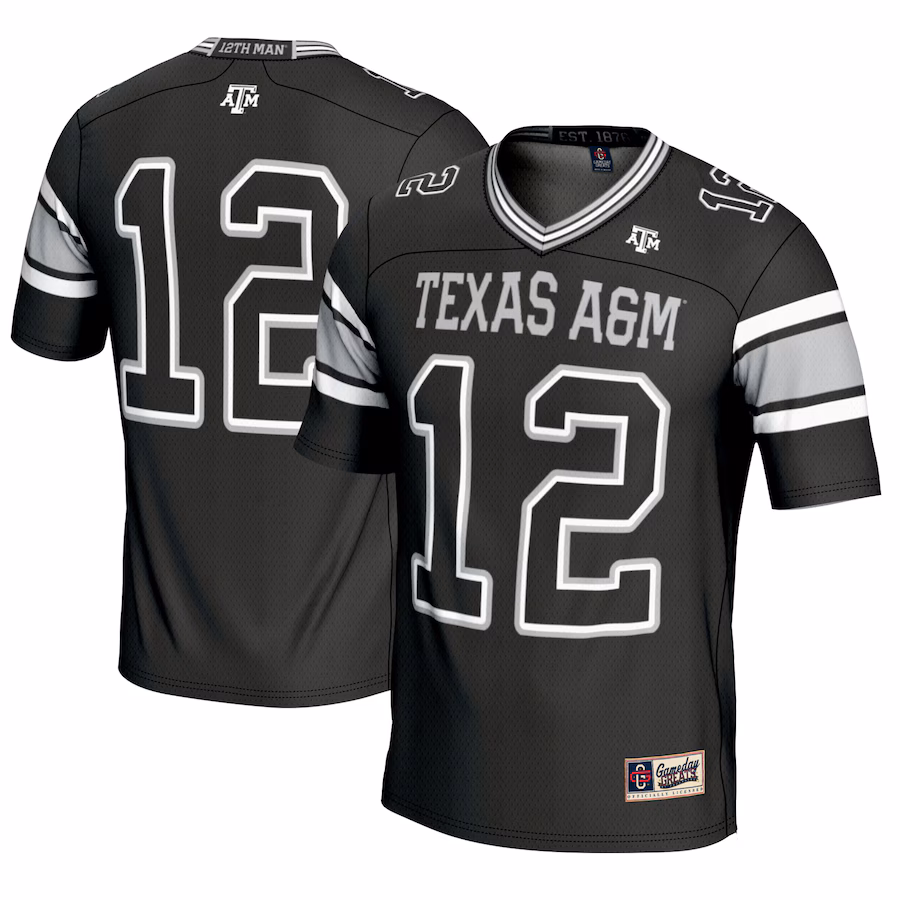 Youth GameDay Greats #12 Black Texas A&M Aggies Football Lightweight Fashion Jersey - Jersey