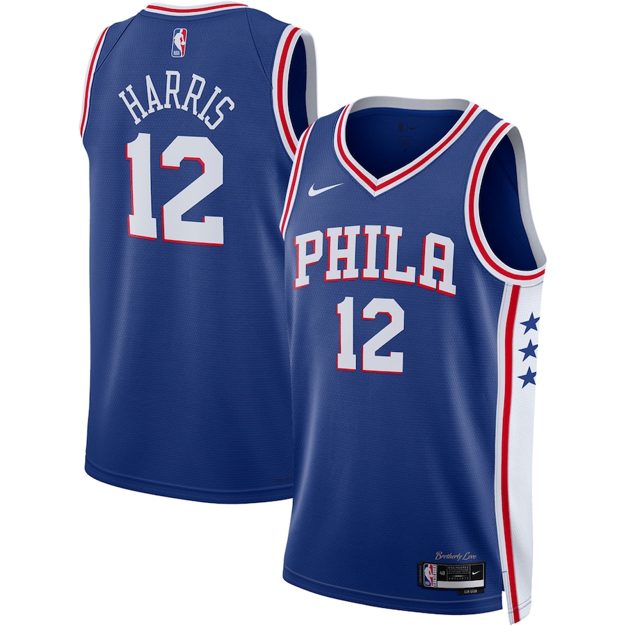 Unisex Philadelphia 76ers Tobias Harris Nike Royal Swingman Jersey - Icon Edition - Jersey
