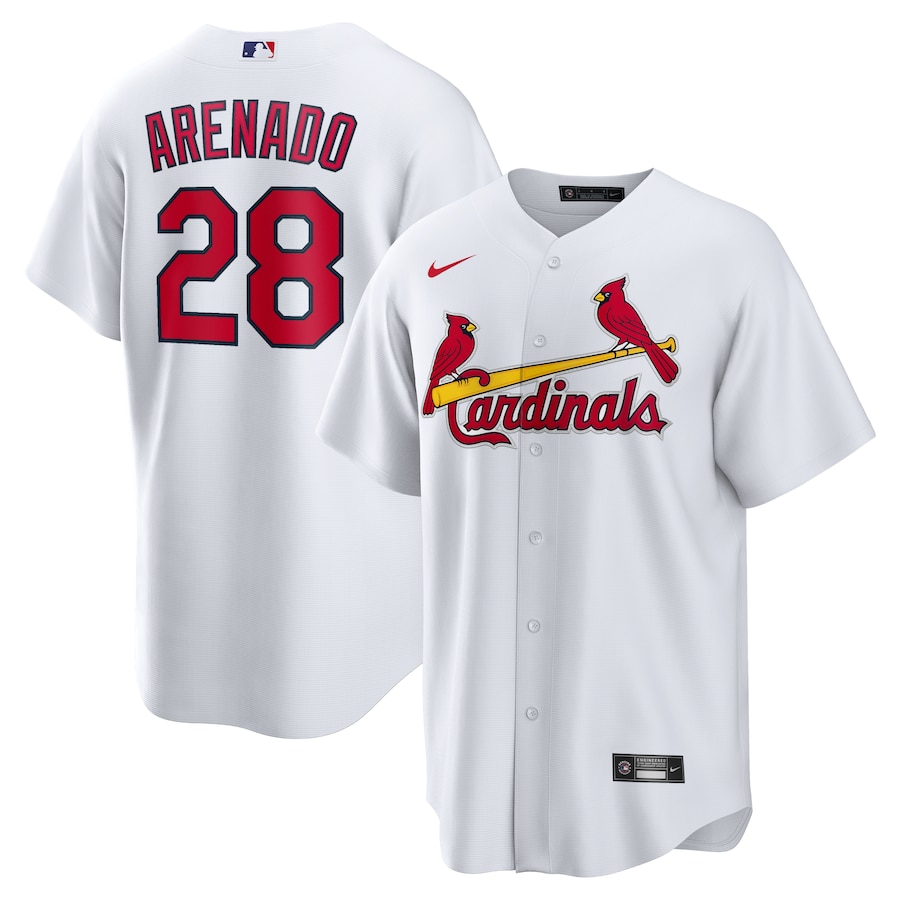 Men's St. Louis Cardinals Nolan Arenado Nike White 2024 Home Replica Jersey - Jersey