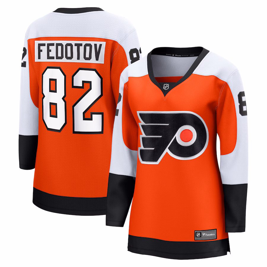 Women's Philadelphia Flyers Ivan Fedotov Fanatics Orange Home Premier Breakaway Player Jersey - Jersey