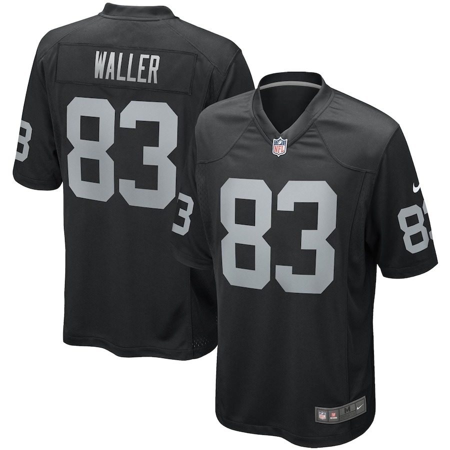 Men's Las Vegas Raiders Darren Waller Nike Black Game Player Jersey - Jersey