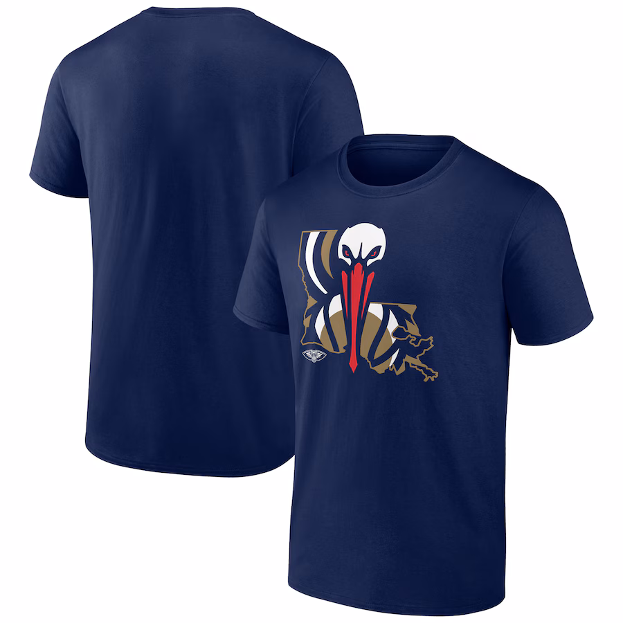 Men's New Orleans Pelicans Navy Huddle T-Shirt - Jersey
