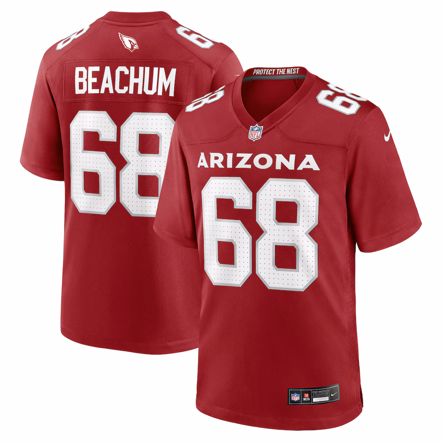 Men's Arizona Cardinals Kelvin Beachum Nike Cardinal Team Game Jersey - Jersey